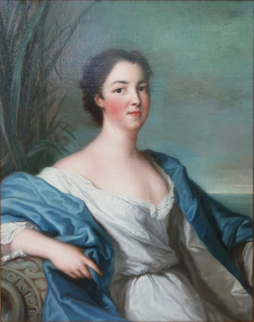 Ritratto di Maria Anna di Borbone - Condé, nipote abiatica femmina di Luigi XIV di Francia